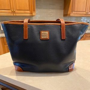 Dooney & Bourke Navy Charleston tote